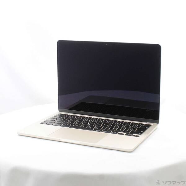 【中古】Apple(アップル) MacBook Air 13.6-inch Early-2025 MW0Y3J／A Apple M4 10コアCPU_8コアGPU 16GB SSD256GB スターライト 〔26.3 Tahoe〕 【258-ud】
