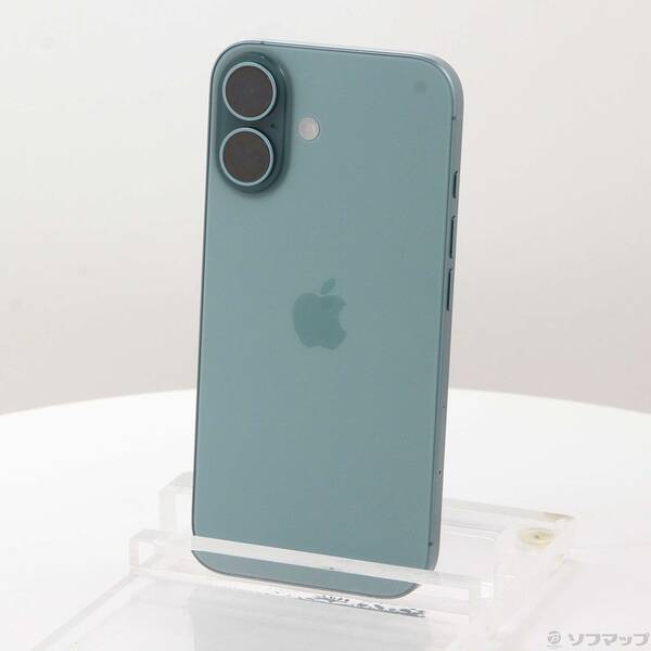 【中古】Apple(アップル) iPhone16 128GB ティール MYDV3J／A SIMフリー 【295-ud】