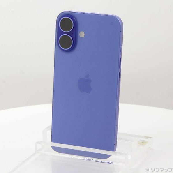 【中古】Apple(アップル) iPhone16 128GB ウルトラマリン MYDU3J／A SIMフリー 【295-ud】