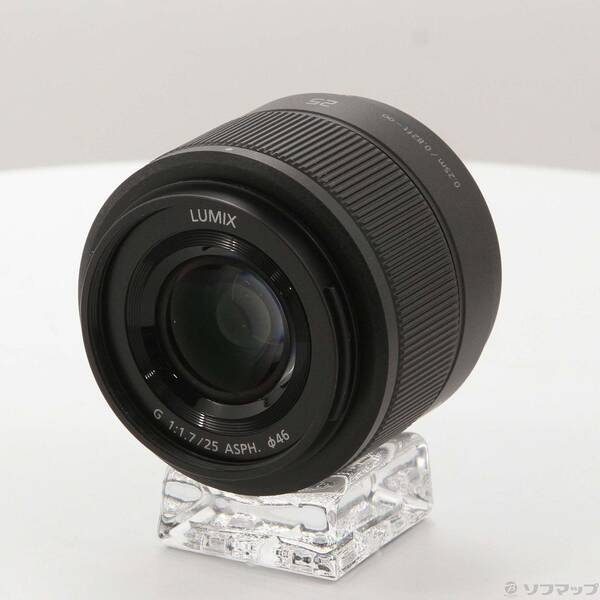【中古】Panasonic(パナソニック) LUMIX G 25粍 F1.7 ASPH. H-H025 黒いこと 【262-ud】
