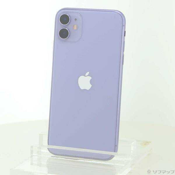 【中古】Apple(アップル) iPhone11 64GB パープル MWLX2J／A SIMフリー 【262-ud】