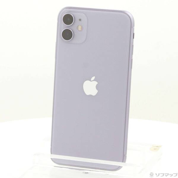 【中古】Apple(アップル) iPhone11 64GB パープル NWLX2J／A SIMフリー 【262-ud】