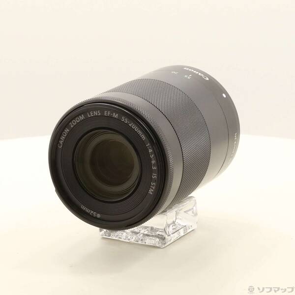 【中古】Canon(キヤノン) EF-M 55-200粍 F4.5-6.3 IS STM 黒鉛 【198-ud】