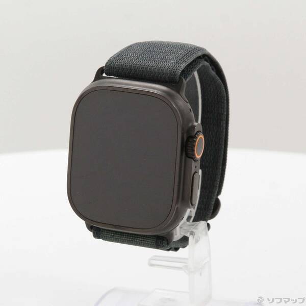 【中古】Apple(アップル) 〔展示品〕 Apple Watch Ultra 2 GPS + Cellular 49mm ブラックチタニウムケース ダークグリーンアルパインループ 【198-ud】