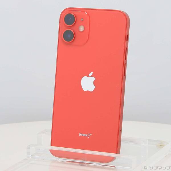 【中古】Apple(アップル) iPhone12 mini 128GB プロダクトレッド MGDN3J／A SIMフリー 【198-ud】