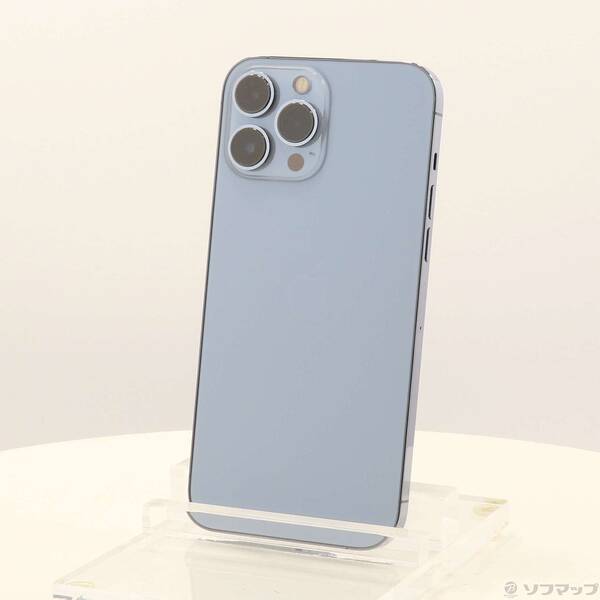 【中古】Apple(アップル) iPhone13 Pro Max 128GB シエラブルー MLJ73J／A SIMフリー 【262-ud】