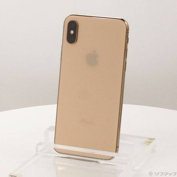【中古】Apple(アップル) iPhoneXS 256GB ゴールド MTE22J／A SIMフリー 【258-ud】