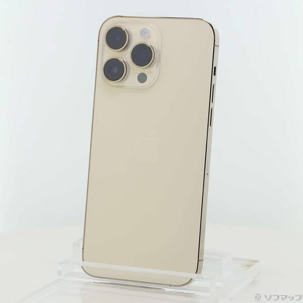 【中古】Apple(アップル) iPhone14 Pro Max 128GB ゴールド MQ983J／A SIMフリー 【198-ud】