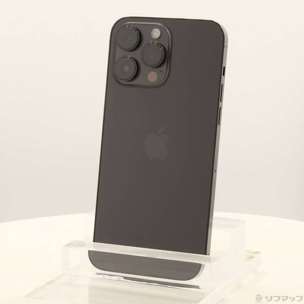 【中古】Apple(アップル) iPhone14 Pro Max 256GB 空白文字黒いこと MQ9A3J／A SIM無償性 【198-ud】