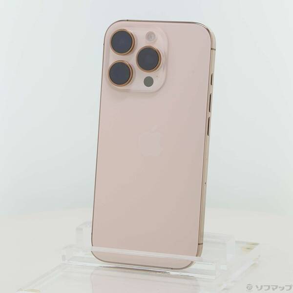 【中古】Apple(アップル) iPhone16 Pro 256GB デザートチタニウム MYN23J／A SIMフリー 【198-ud】