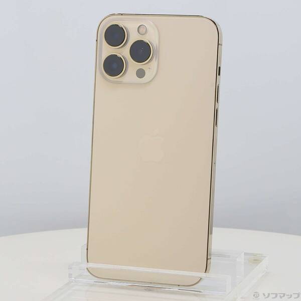 【中古】Apple(アップル) iPhone13 Pro Max 128GB ゴールド MLJ63J／A SIMフリー 【198-ud】