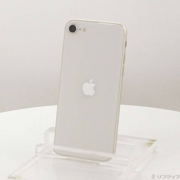 【中古】Apple(アップル) iPhone SE 第3世代 64GB スターライト MMYD3J／A SIMフリー 【377-ud】