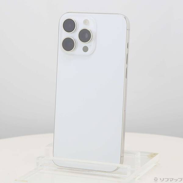 【中古】Apple(アップル) iPhone15 Pro Max 1TB ホワイトチタニウム MU703J／A SIMフリー 【198-ud】 90,904円