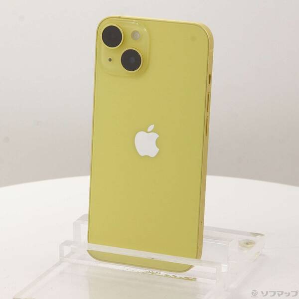 【中古】Apple(アップル) iPhone14 128GB イエロー MR3Q3J／A SIMフリー 【352-ud】