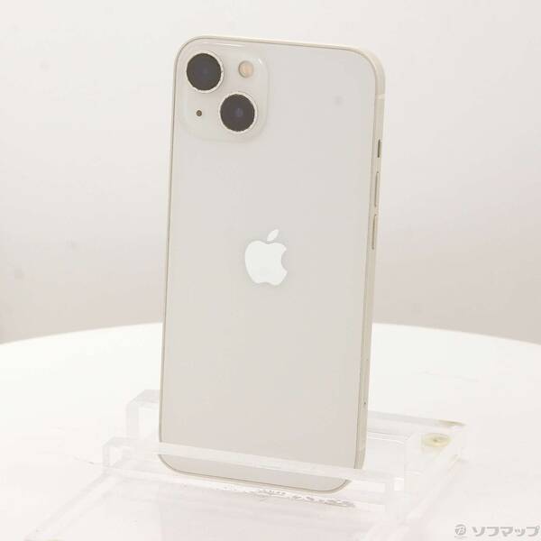 【中古】Apple(アップル) iPhone13 128GB スターライト MLND3J／A SIMフリー 【352-ud】
