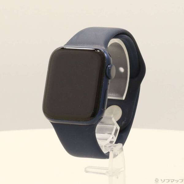 【中古】Apple(アップル) Apple Watch Series 6 GPS 40粍 ブルーアルミニウムケース ディープネイビースポーツバンド 【198-ud】