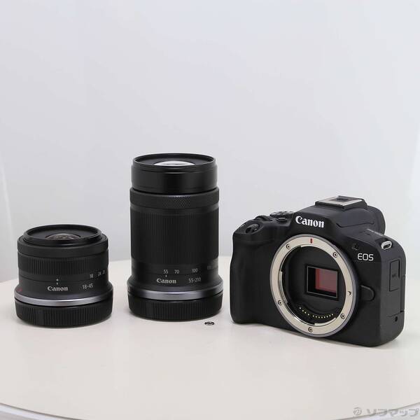 【中古】Canon(キヤノン) EOS R50 ダブルズームキット 黒いこと 【198-ud】