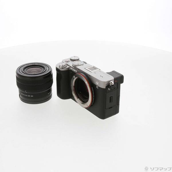 【中古】SONY(ソニー) α7C 望遠レンズ一揃いの道具 しろがね色 ILCE-7CL S 【198-ud】