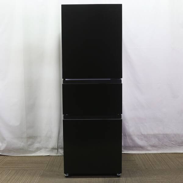 【中古】Hisense(ハイセンス) 〔展示品〕 3ドアファン式冷凍冷蔵庫 ブラック HR-D295KB ［幅55cm ／295L ／3ドア ／右開きタイプ ／2025年］ 【348-ud】