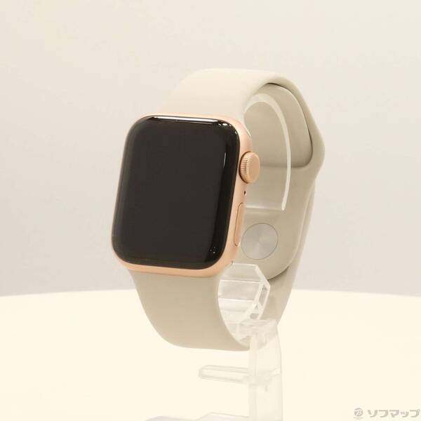 【中古】Apple(アップル) Apple Watch SE 第1世代 GPS 40mm ゴールドアルミニウムケース スターライトスポーツバンド 【258-ud】