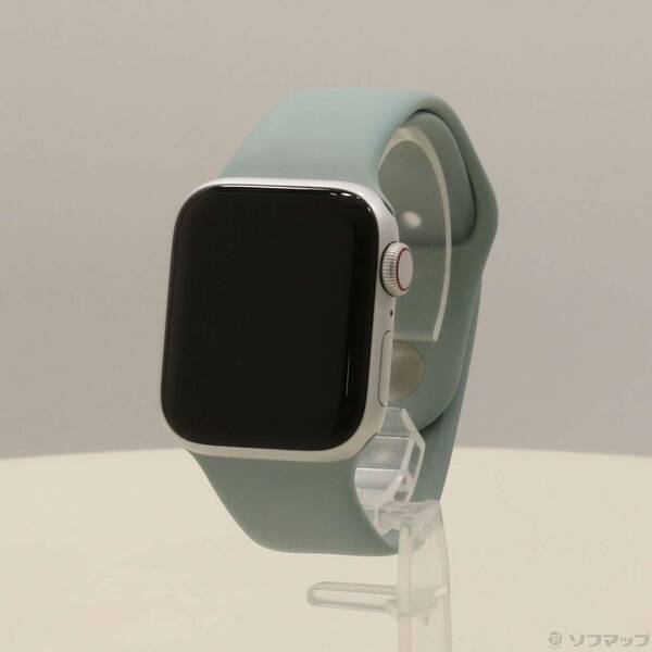 【中古】Apple(アップル) Apple Watch SE 第2世代 GPS + Cellular 40mm シルバーアルミニウムケース サキュレントスポーツバンド 【198-ud】