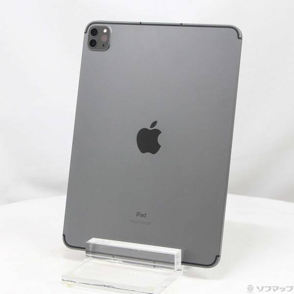 【中古】Apple(アップル) iPad Pro 11インチ 第3世代 128GB スペースグレイ MHW53J／A SoftBankロック解除SIMフリー 【198-ud】