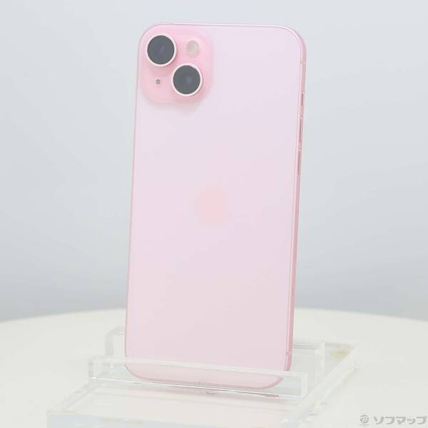 【中古】Apple(アップル) iPhone15 Plus 256GB サクラ色 MU0H3J／A SIM無償性 【262-ud】