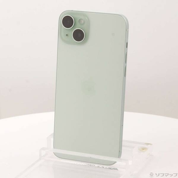 【中古】Apple(アップル) iPhone15 Plus 128GB グリーン MU0E3J／A SIMフリー 【262-ud】