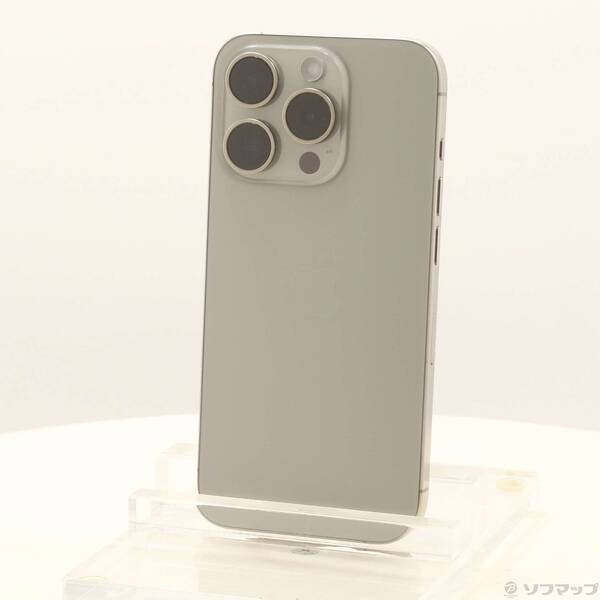 【中古】Apple(アップル) iPhone15 Pro 128GB ナチュラルチタニウム MTU93J／A SIMフリー 【262-ud】