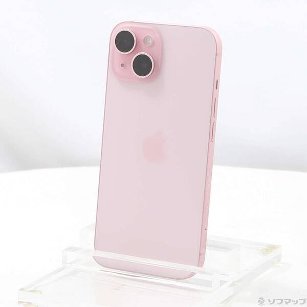 【中古】Apple(アップル) iPhone15 128GB ピンク MTMJ3J/A SIMフリー 【258-ud】