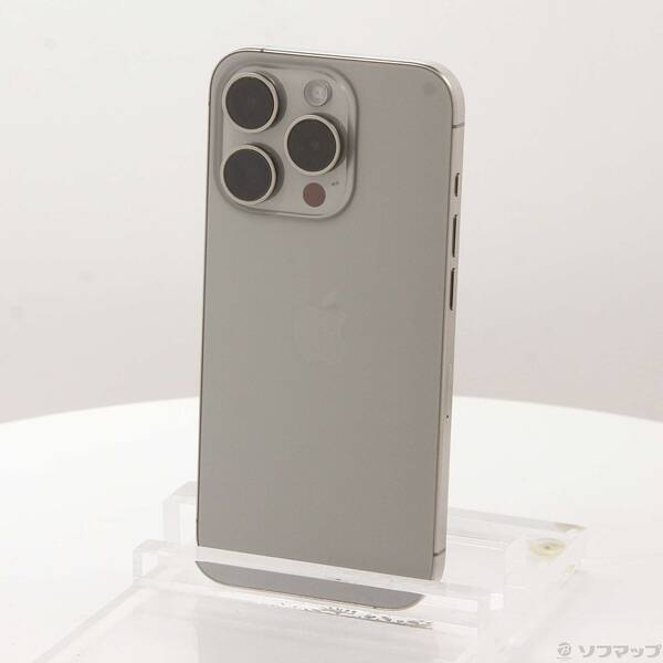 【中古】Apple(アップル) iPhone15 Pro 128GB ナチュラルチタニウム MTU93J／A SIMフリー 【262-ud】