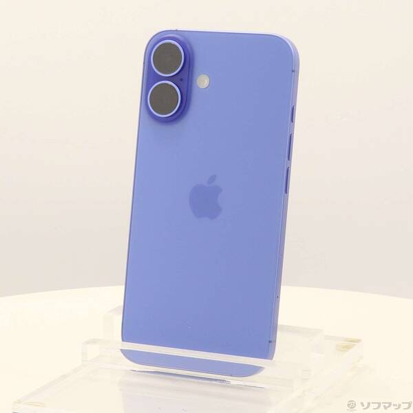 【中古】Apple(アップル) iPhone16 256GB ウルトラマリン MYE03J／A SIMフリー 【262-ud】