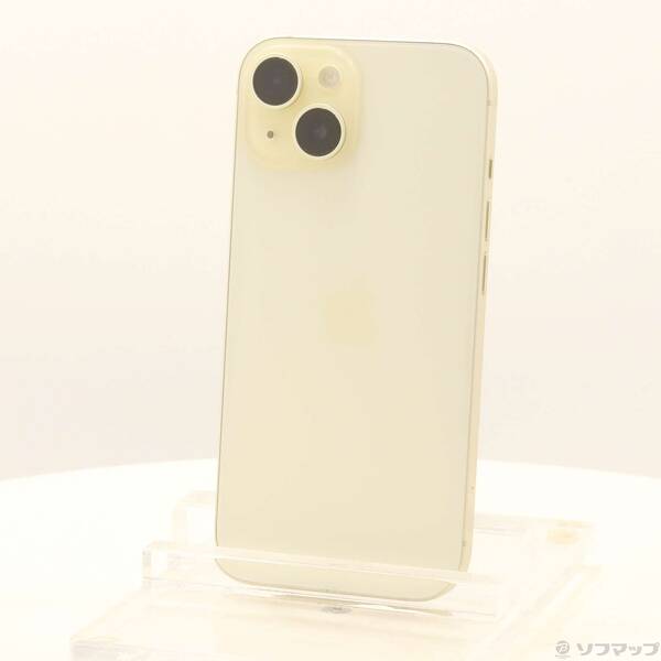 【中古】Apple(アップル) iPhone15 256GB イエロー MTMQ3J／A SIMフリー 【262-ud】