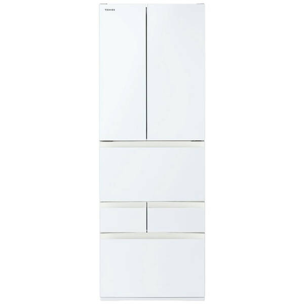 【中古】TOSHIBA(東芝) 〔見せびらかす品〕 電気冷蔵庫 VEGETA（ベジータ）FKつづき物 グランホワイト GR-Y460FK-EW ［幅65糎 ／462L ／6部屋の入り口 ／観音開き手合い ／2025年］ 【399-ud】