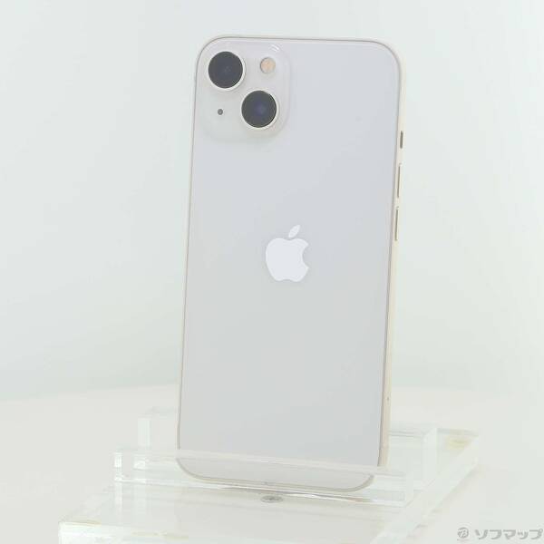 【中古】Apple(アップル) iPhone13 256GB スターライト MLNJ3J／A SIMフリー 【348-ud】