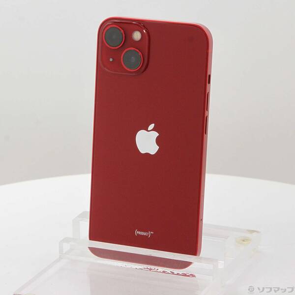 【中古】Apple(アップル) iPhone13 256GB プロダクトレッド MLNL3J／A SIMフリー 【348-ud】
