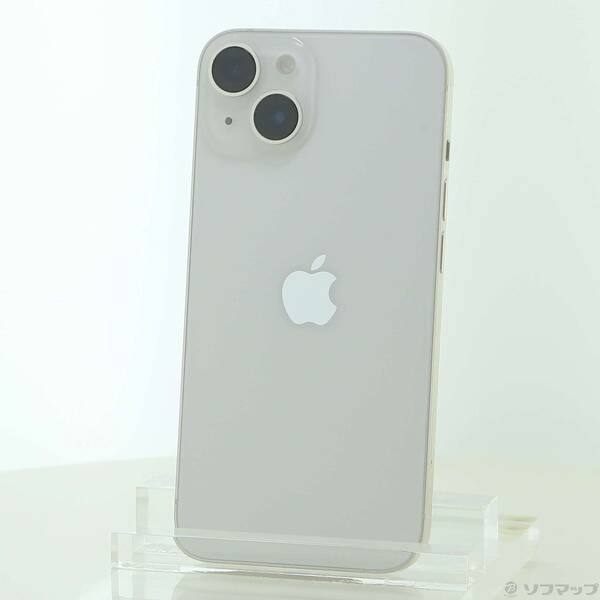 【中古】Apple(アップル) iPhone14 128GB スターライト MPUQ3J／A SIMフリー 【377-ud】