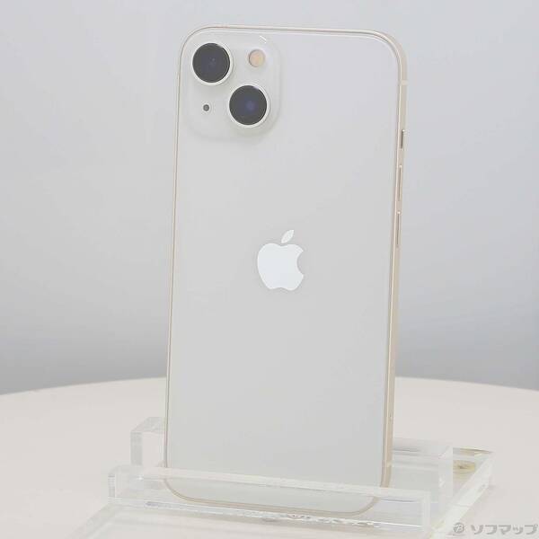 【中古】Apple(アップル) iPhone13 256GB スターライト MLNJ3J／A SIMフリー 【262-ud】
