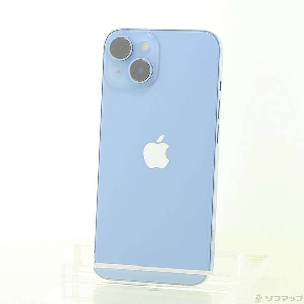 【中古】Apple(アップル) iPhone14 128GB ブルー MPVJ3J／A SIMフリー 【262-ud】
