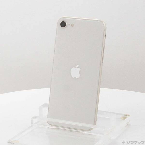 【中古】Apple(アップル) iPhone SE 第3世代 64GB スターライト MMYD3J／A SIMフリー 【269-ud】