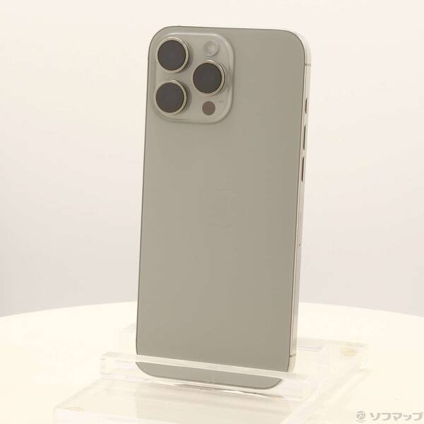 【中古】Apple(アップル) iPhone16 Pro Max 256GB ナチュラルチタニウム MYWK3J／A SIMフリー 【276-ud】