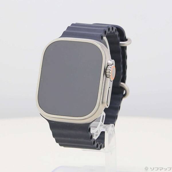 【中古】Apple(アップル) Apple Watch Ultra GPS + Cellular 49mm チタニウムケース ミッドナイトオーシャンバンド 【269-ud】