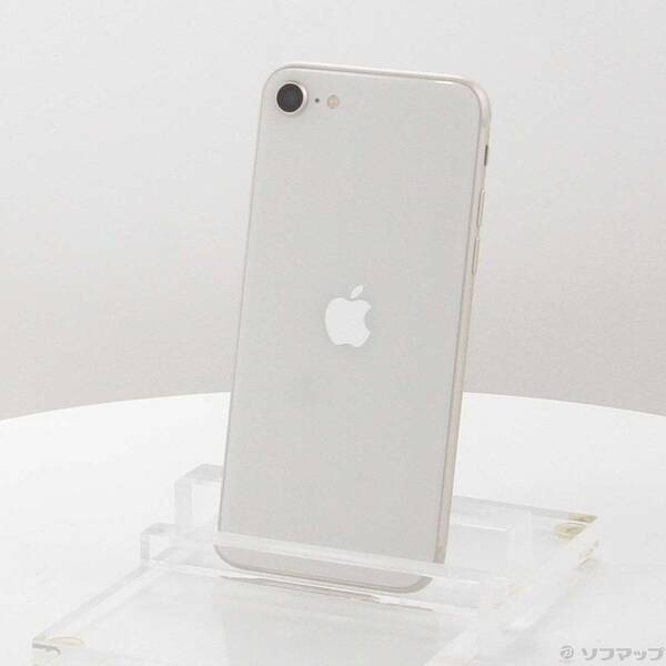 【中古】Apple(アップル) iPhone SE 第3世代 64GB スターライト MMYD3J／A SIMフリー 【198-ud】
