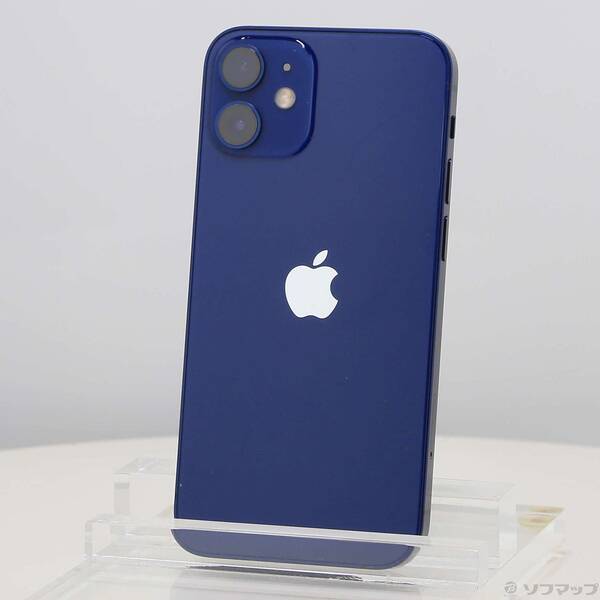 【中古】Apple(アップル) iPhone12 mini 64GB ブルー MGAP3J／A SIMフリー 【247-ud】