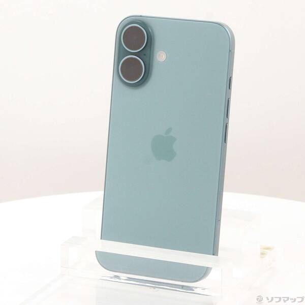 【中古】Apple(アップル) iPhone16 128GB ティール MYDV3J／A SIMフリー 【377-ud】