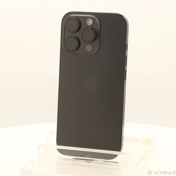 【中古】Apple(アップル) iPhone16 Pro 128GB ブラックチタニウム MYMV3J／A SIMフリー 【348-ud】