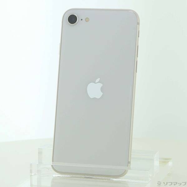 【中古】Apple(アップル) iPhone SE 第3世代 64GB スターライト MMYD3J／A SIMフリー 【377-ud】