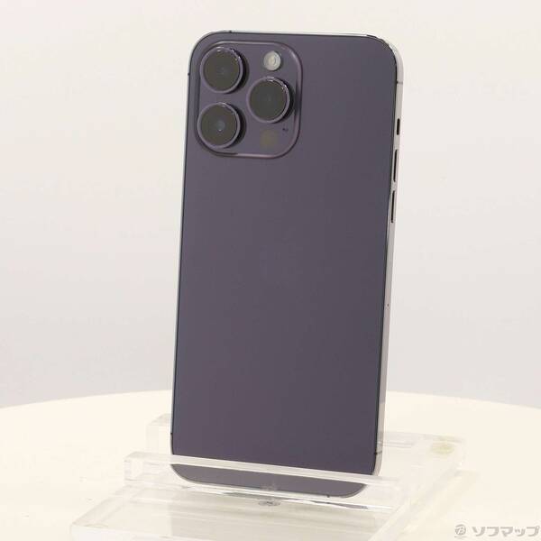 【中古】Apple(アップル) iPhone14 Pro Max 256GB ディープパープル MQ9E3J／A SIM無償性 【247-ud】