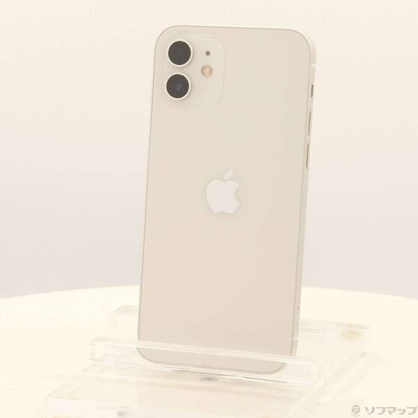【中古】Apple(アップル) iPhone12 128GB ホワイト MGHV3J／A SIMフリー 【377-ud】