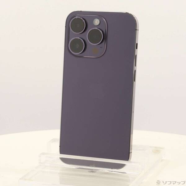 【中古】Apple(アップル) iPhone14 Pro 512GB ディープパープル NQ283J／A SIMフリー 【247-ud】